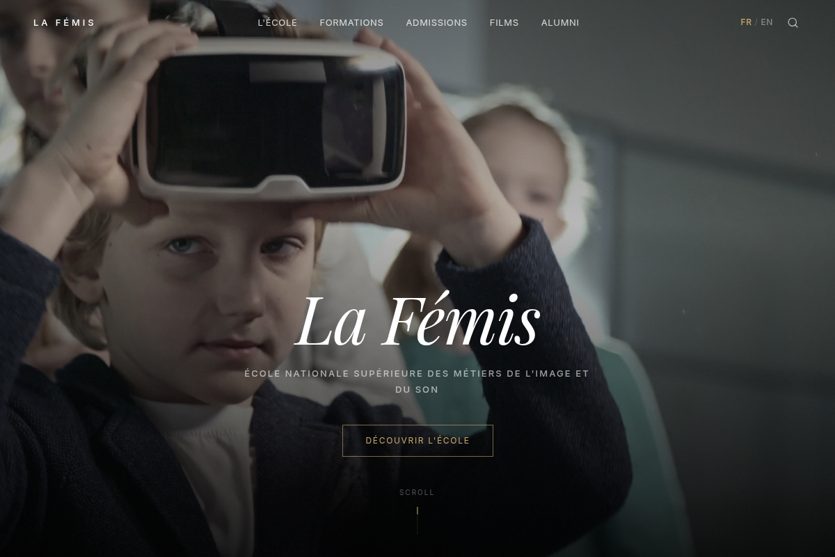 La Fémis — hero cinématique