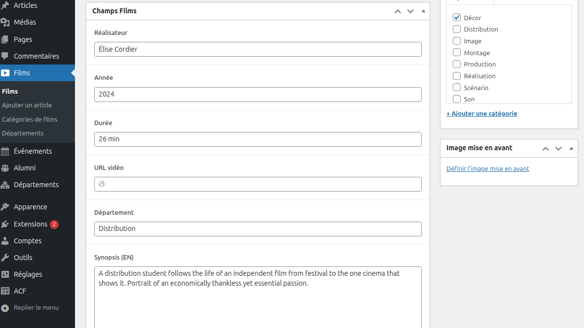 Architecture WordPress headless