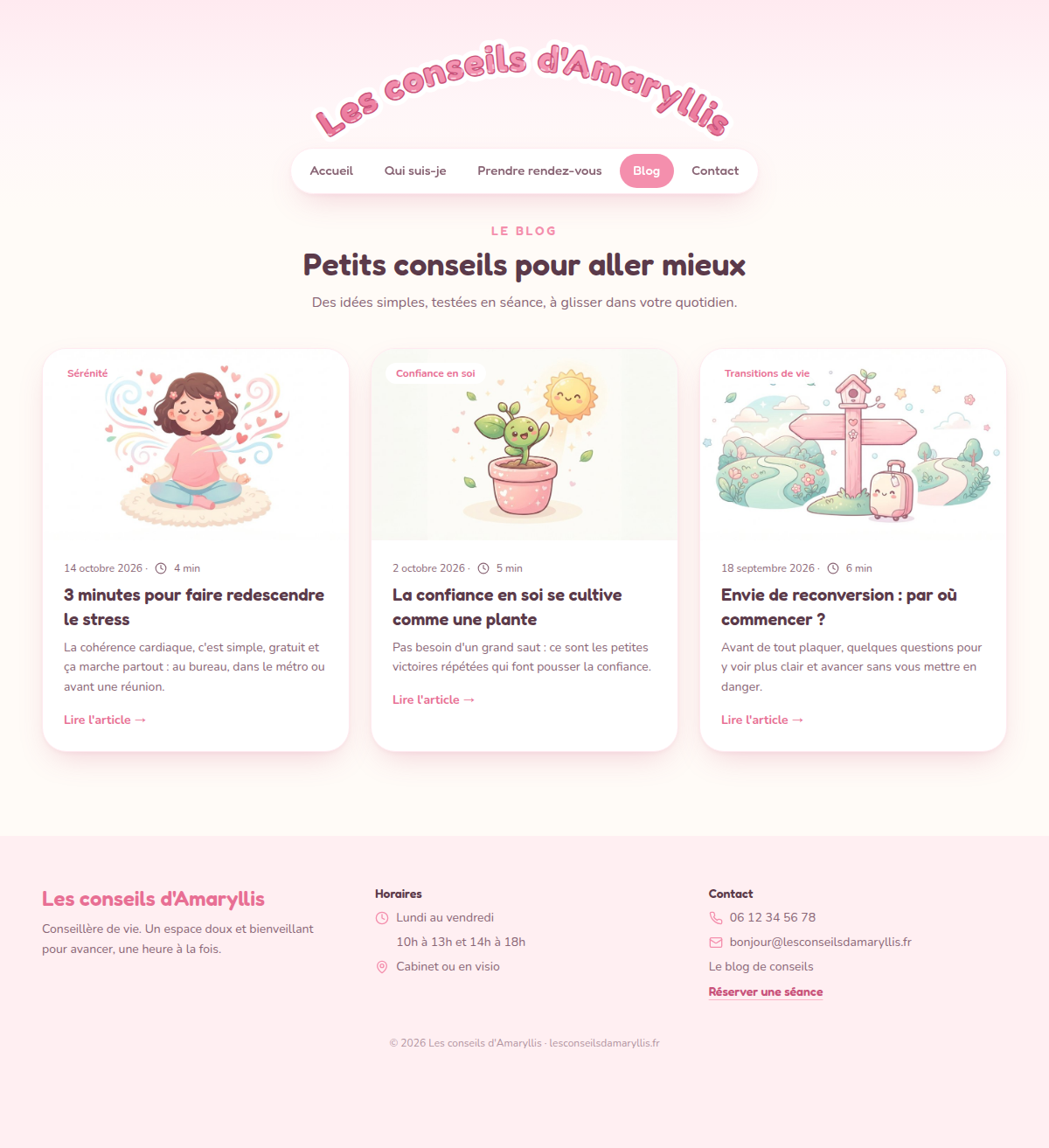 Blog de conseils bien-être