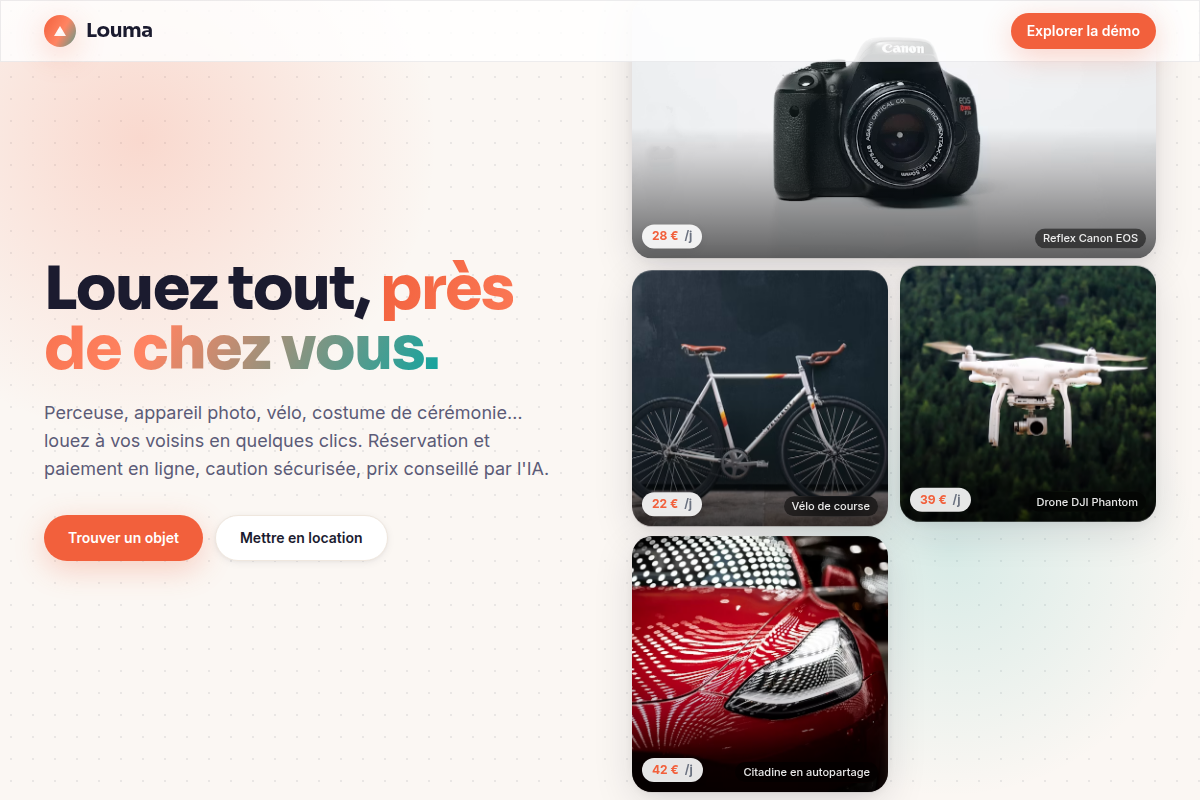 Page d'accueil Louma