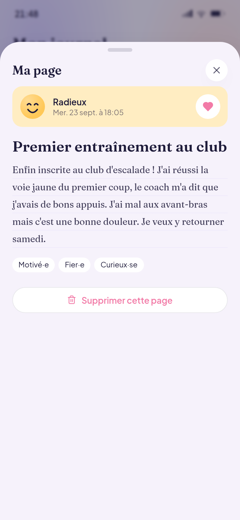 Relire une page, marquer en favori