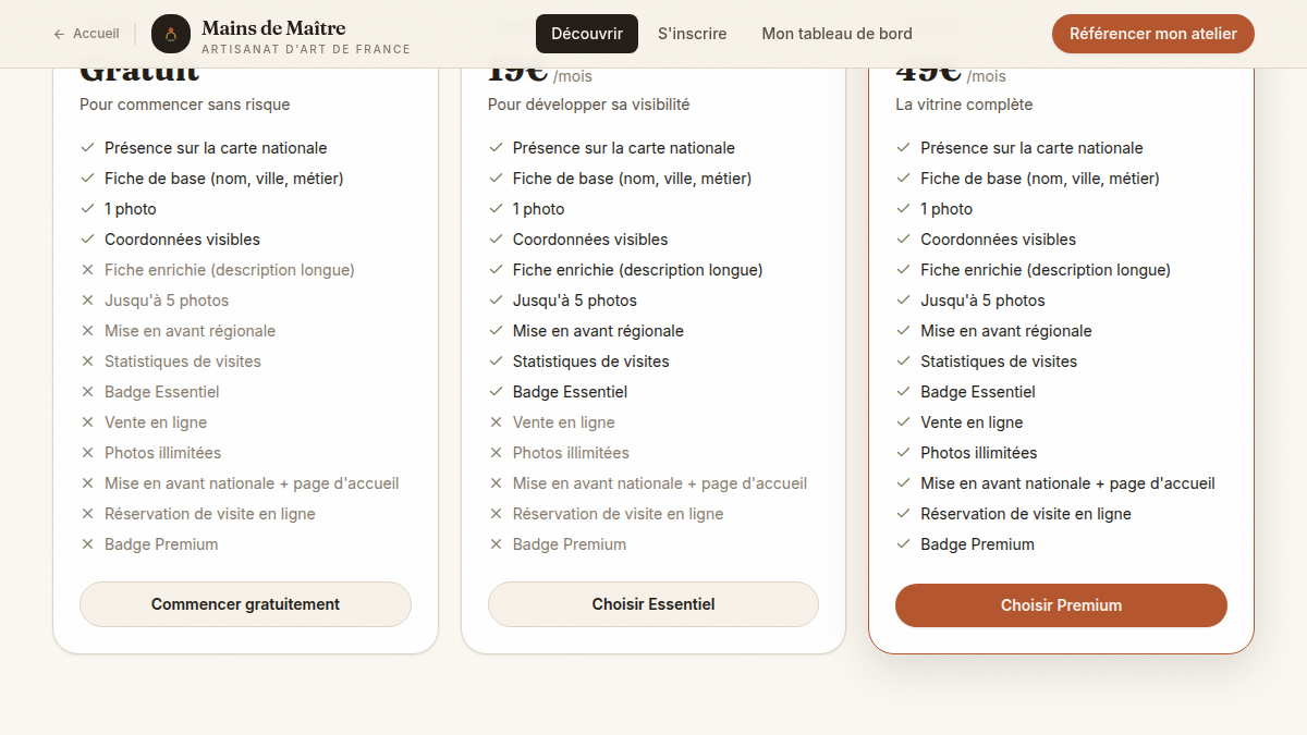 Un freemium en 3 paliers