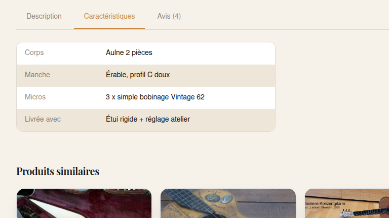 Fiche produit qui répond aux questions