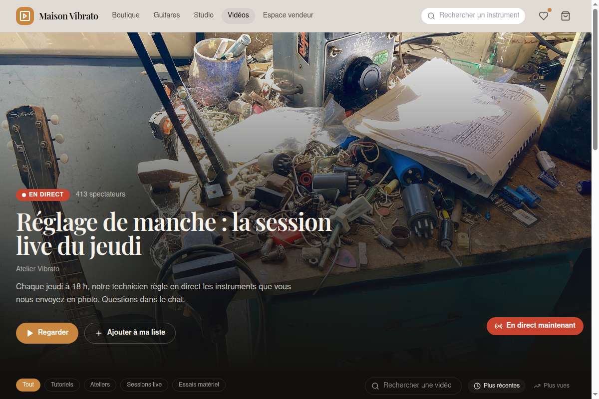 Plateforme de vidéos