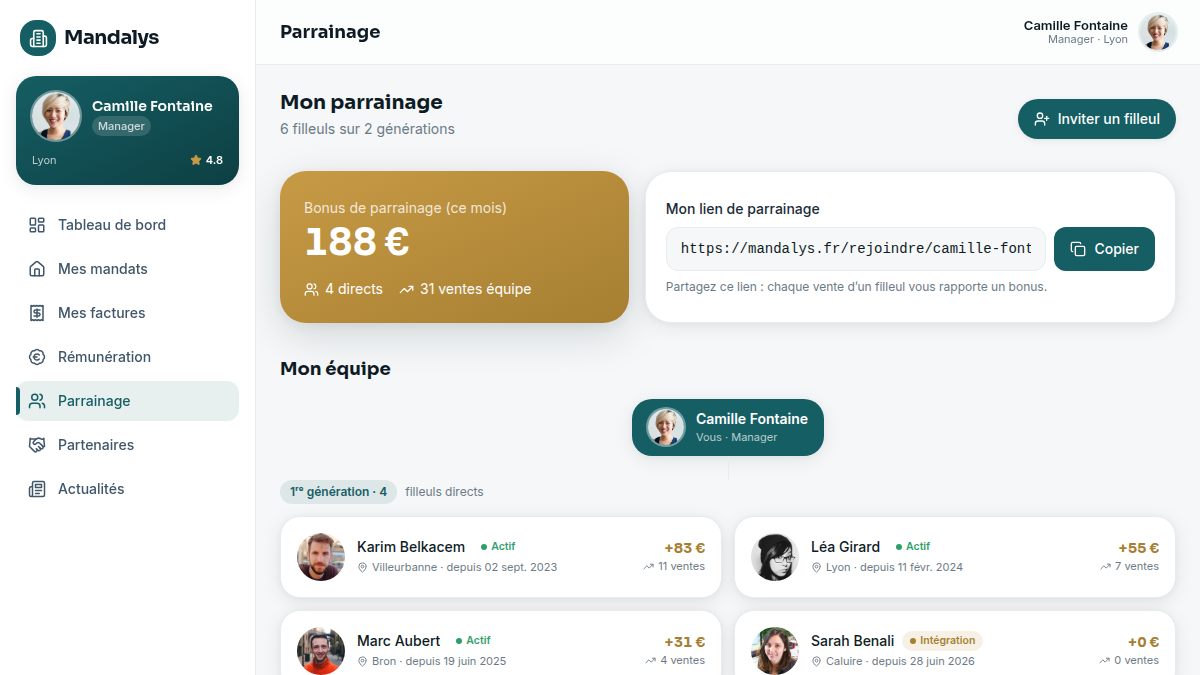 Parrainage multi-niveaux