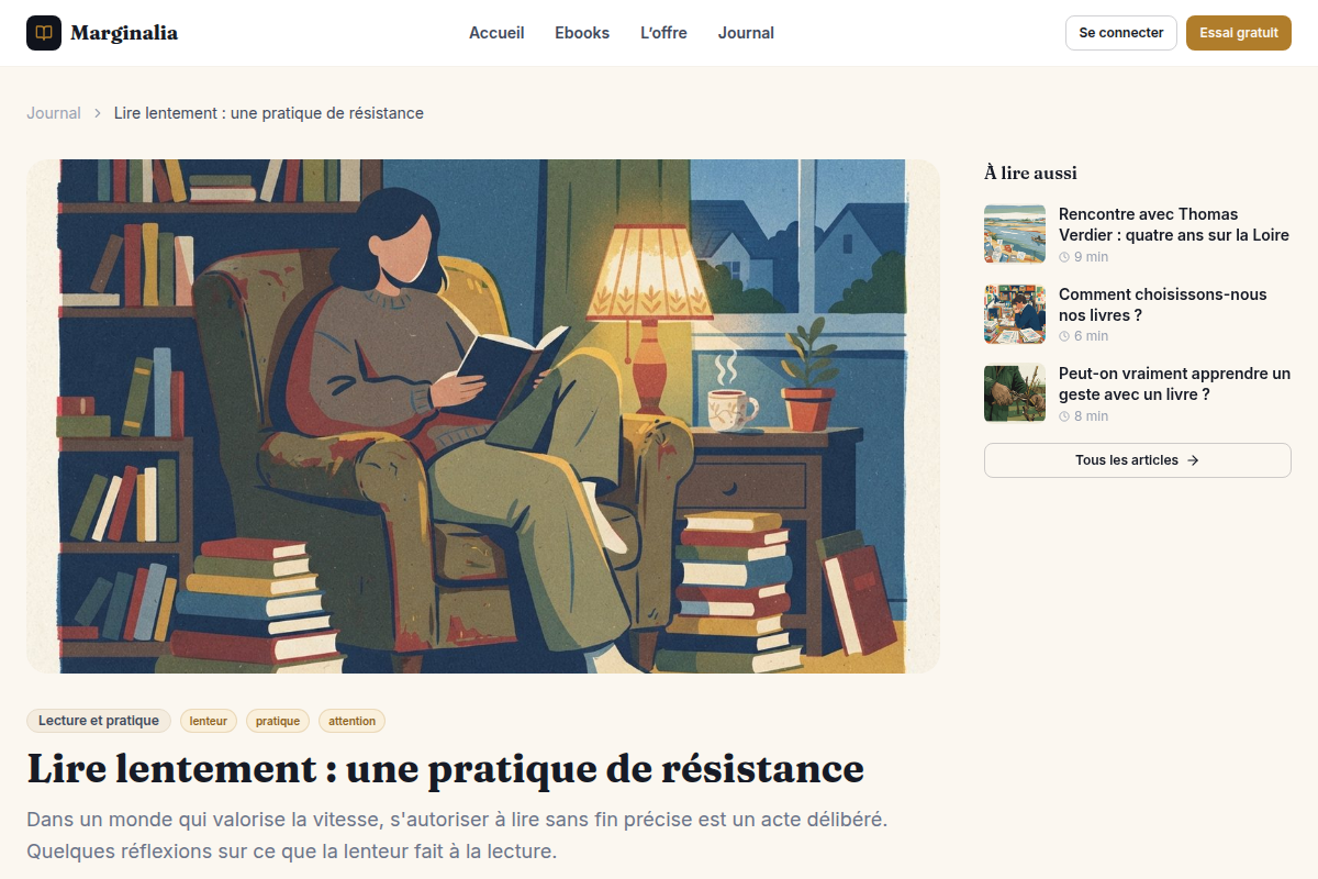 Article détaillé du journal