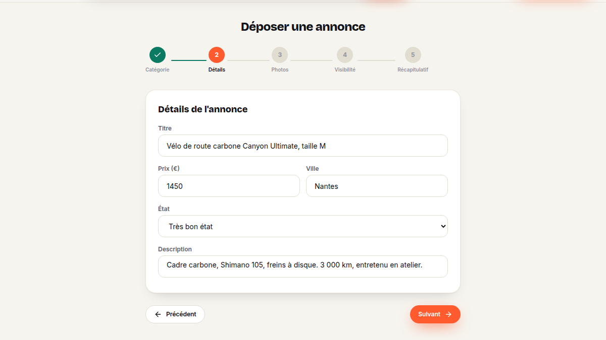 Dépôt en 5 étapes guidées
