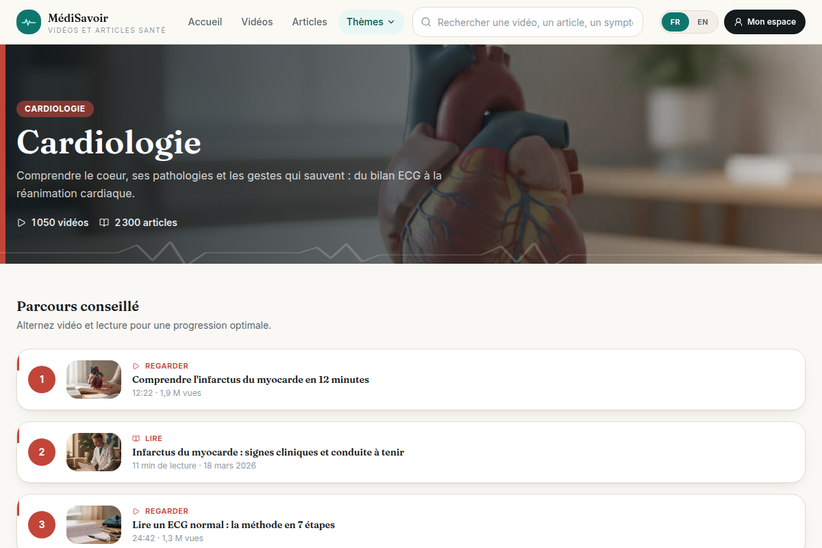 Page thème : Cardiologie