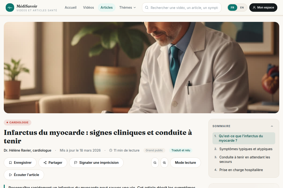 Article détaillé avec vidéos liées