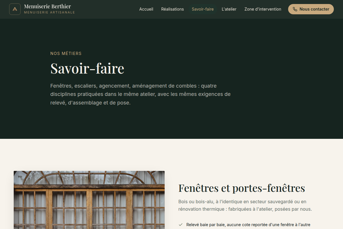 Les 4 savoir-faire avec délais indicatifs