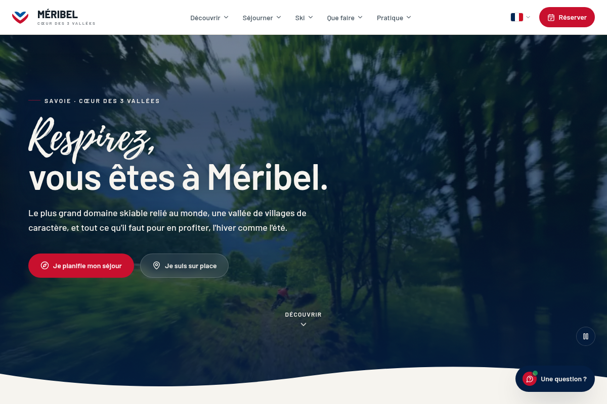 Accueil immersif et parcours par intention
