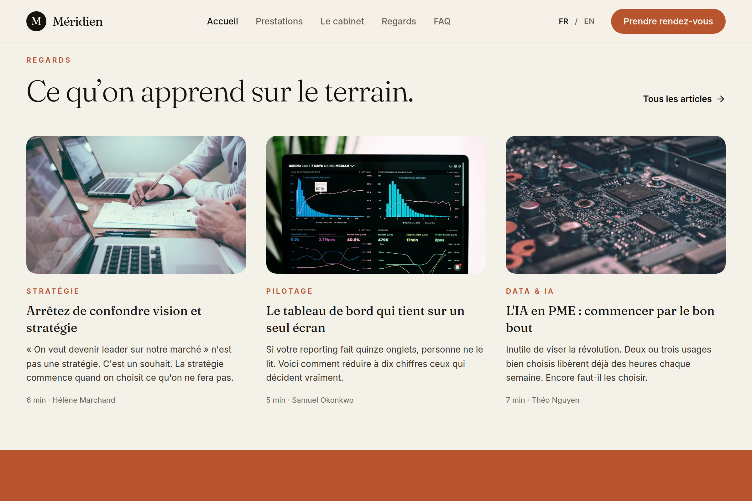 Regards : la ligne éditoriale du cabinet