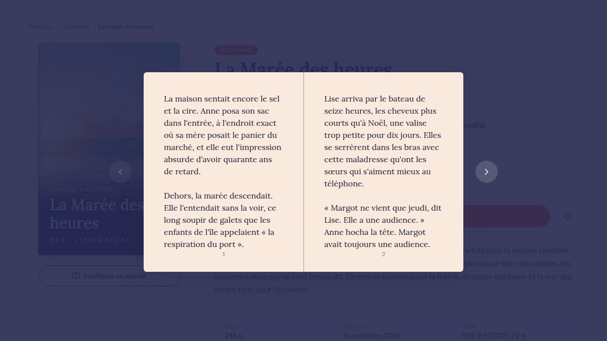 Feuilleter un livre avant d'acheter