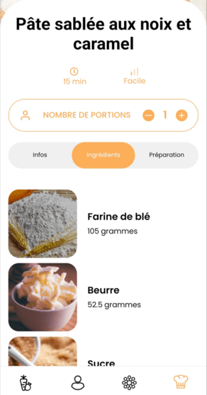 Recette détaillée avec ingrédients