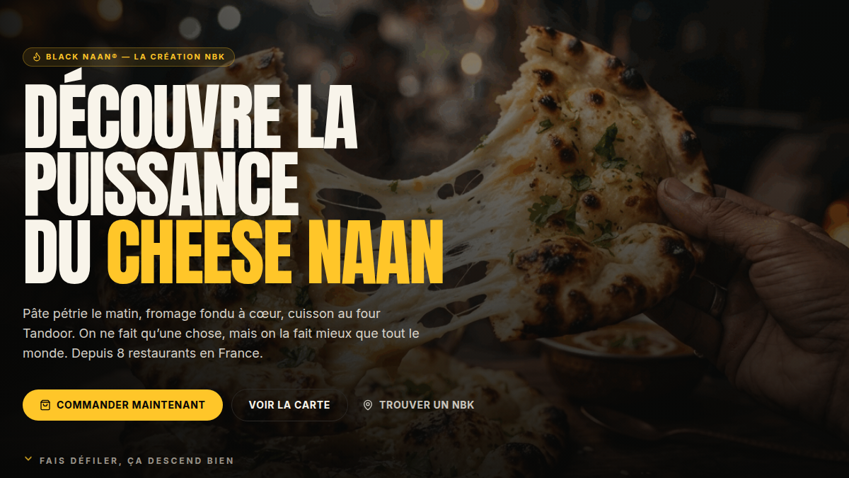 Le Black Naan® mis en scène