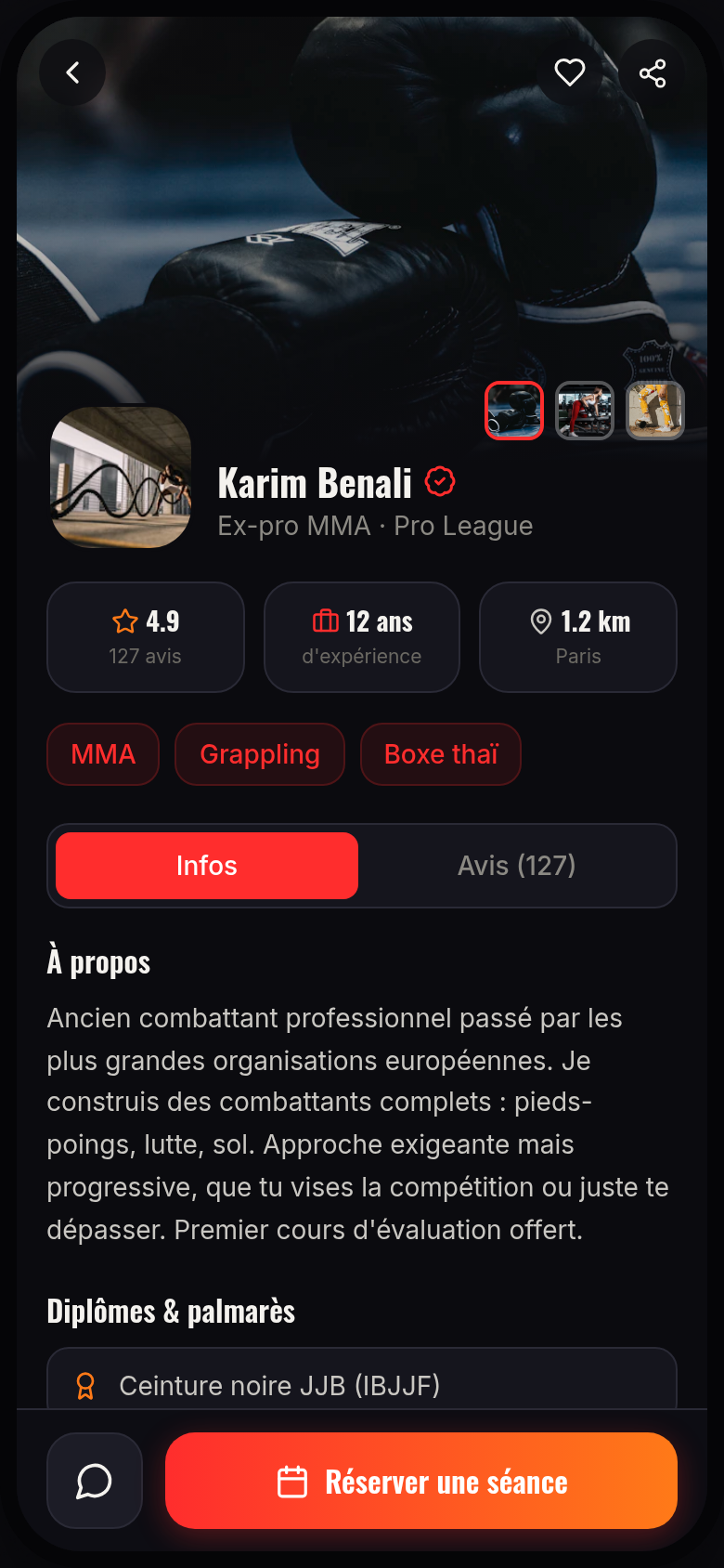 Fiche coach : palmarès, avis et tarifs