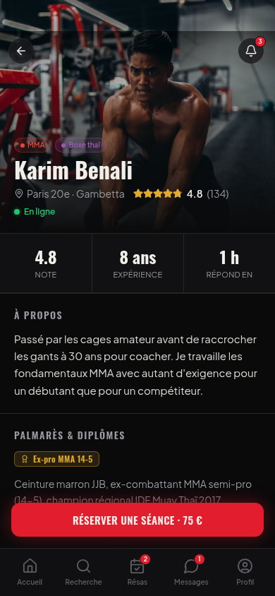 Fiche coach : palmarès, formules, avis
