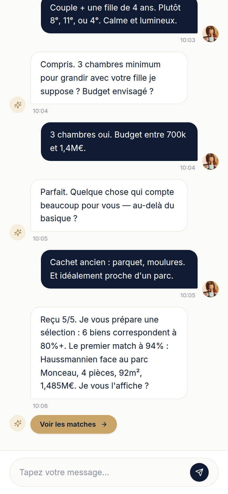 Assistant IA pour affiner le projet