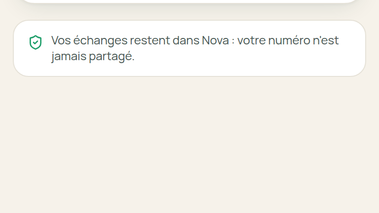 Le numéro du bailleur jamais partagé