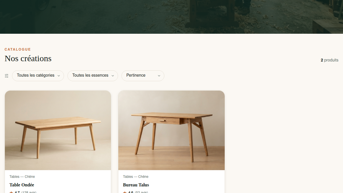 Recherche instantanée qui filtre en direct