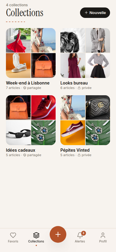 Collections thématiques de favoris
