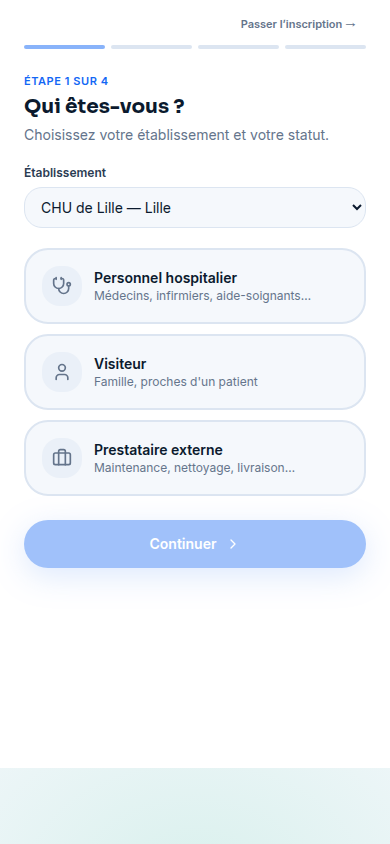 Inscription : établissement et statut