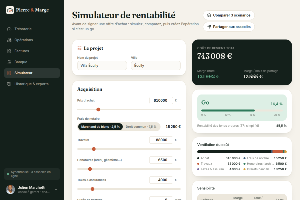 Simulateur de rentabilité avant achat