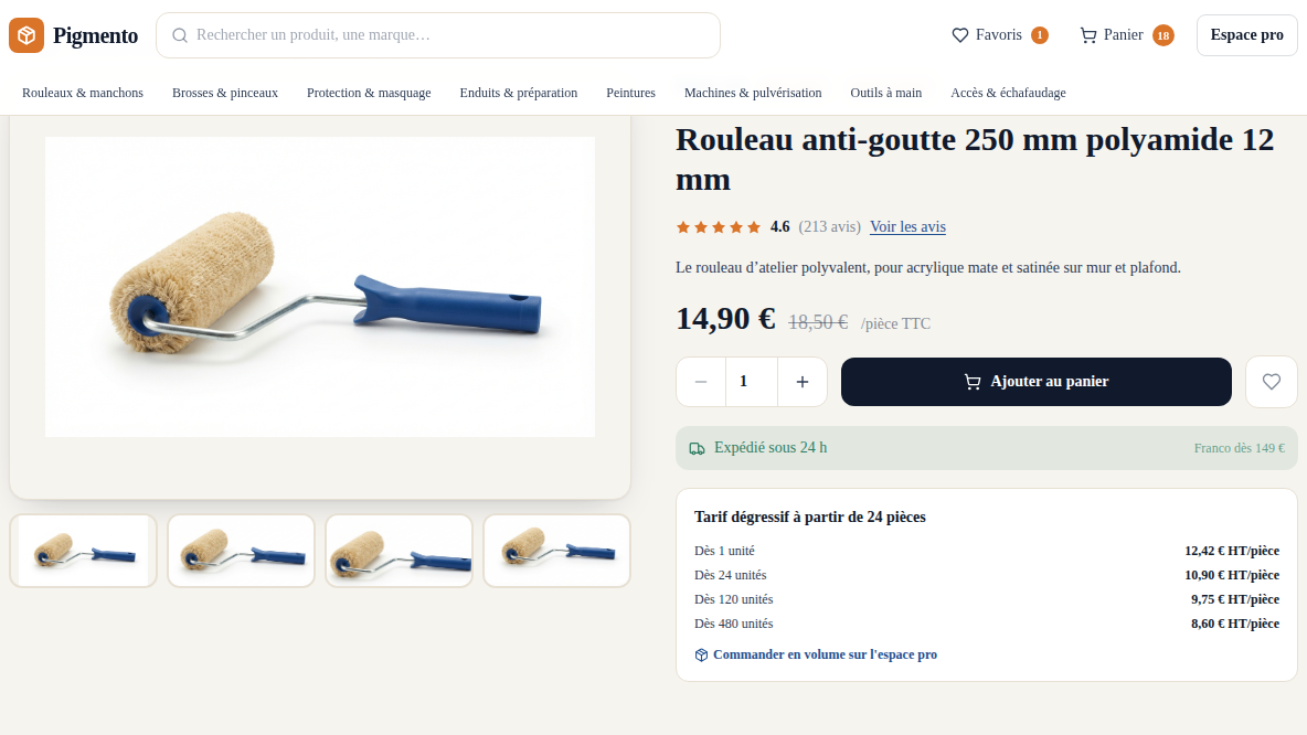 Tarifs dégressifs visibles sans compte
