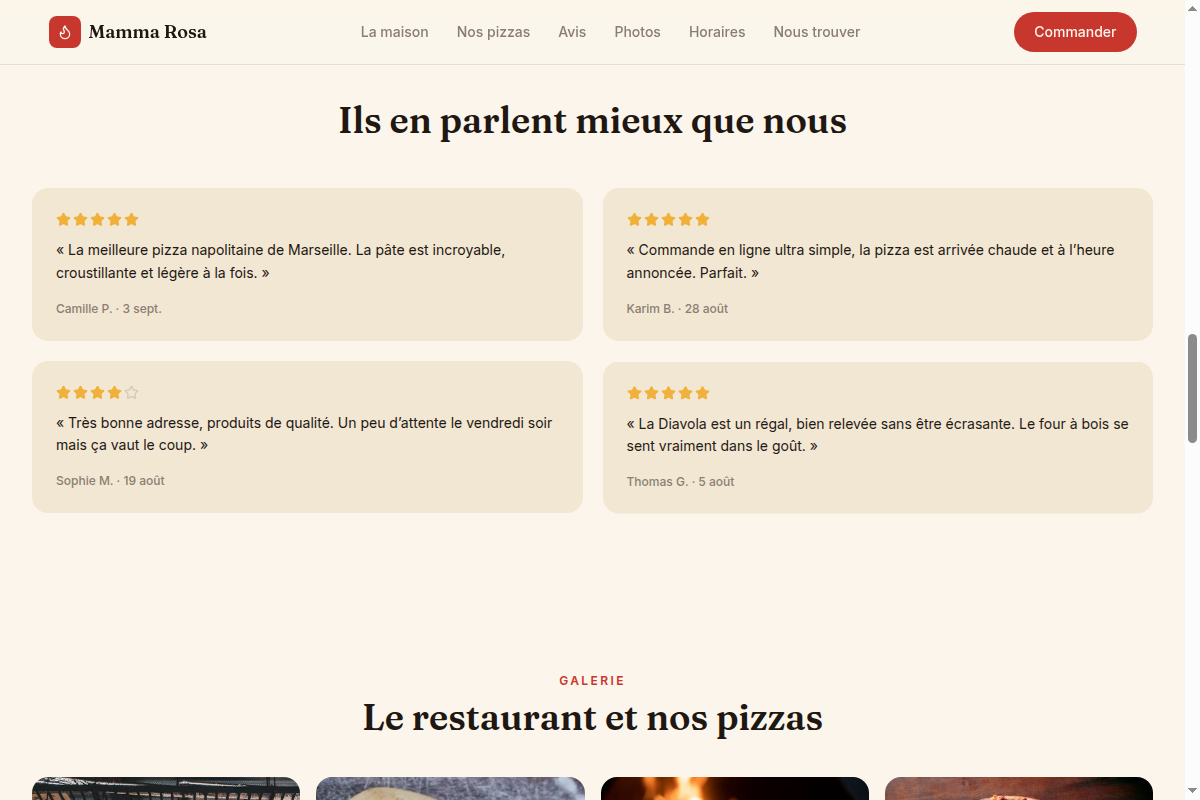 Avis clients 5 étoiles