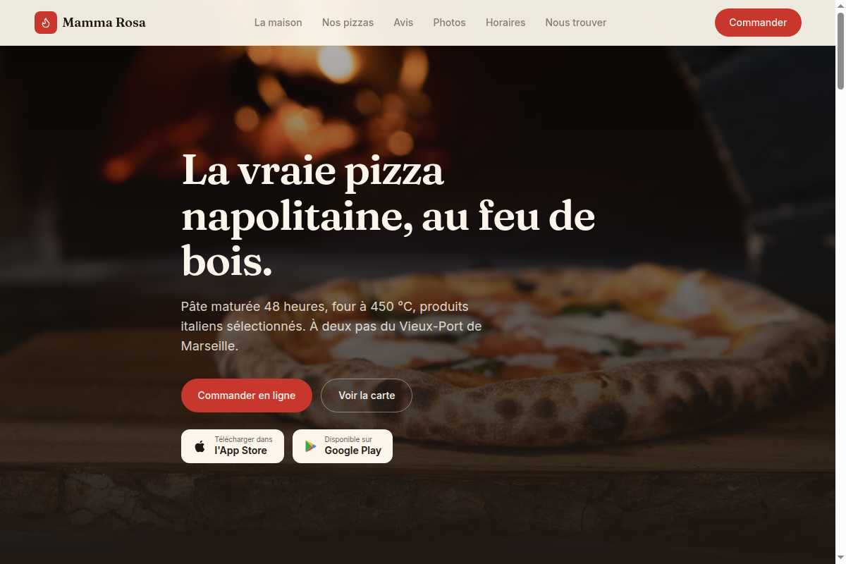 Pâte maturée 48h, four à bois 450°C