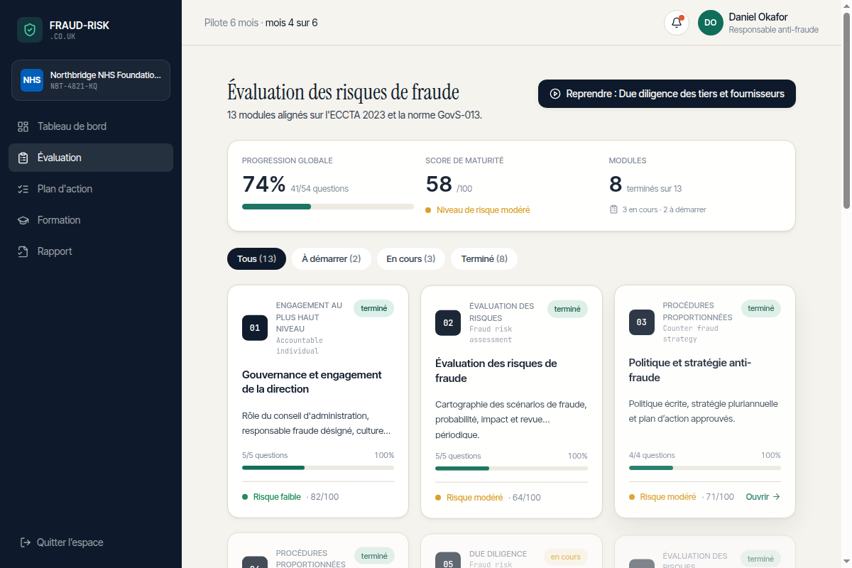 13 modules d'évaluation ECCTA 2023 / GovS-013