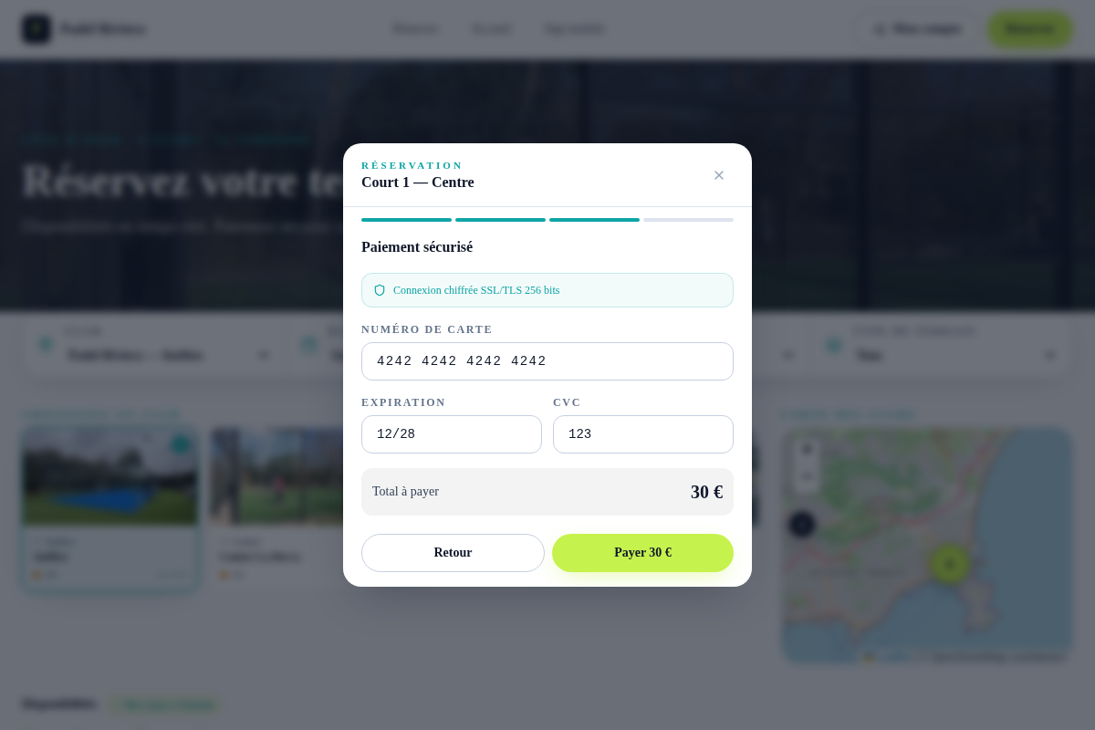 Paiement sécurisé par carte
