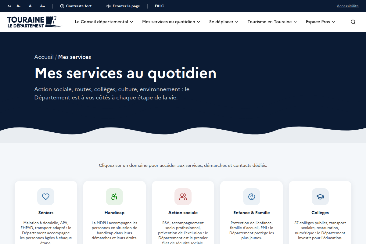Les services au quotidien par domaine