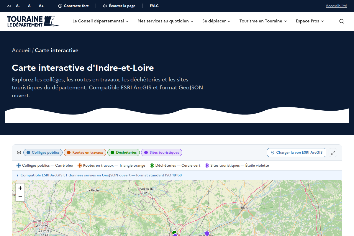 Carte interactive du territoire