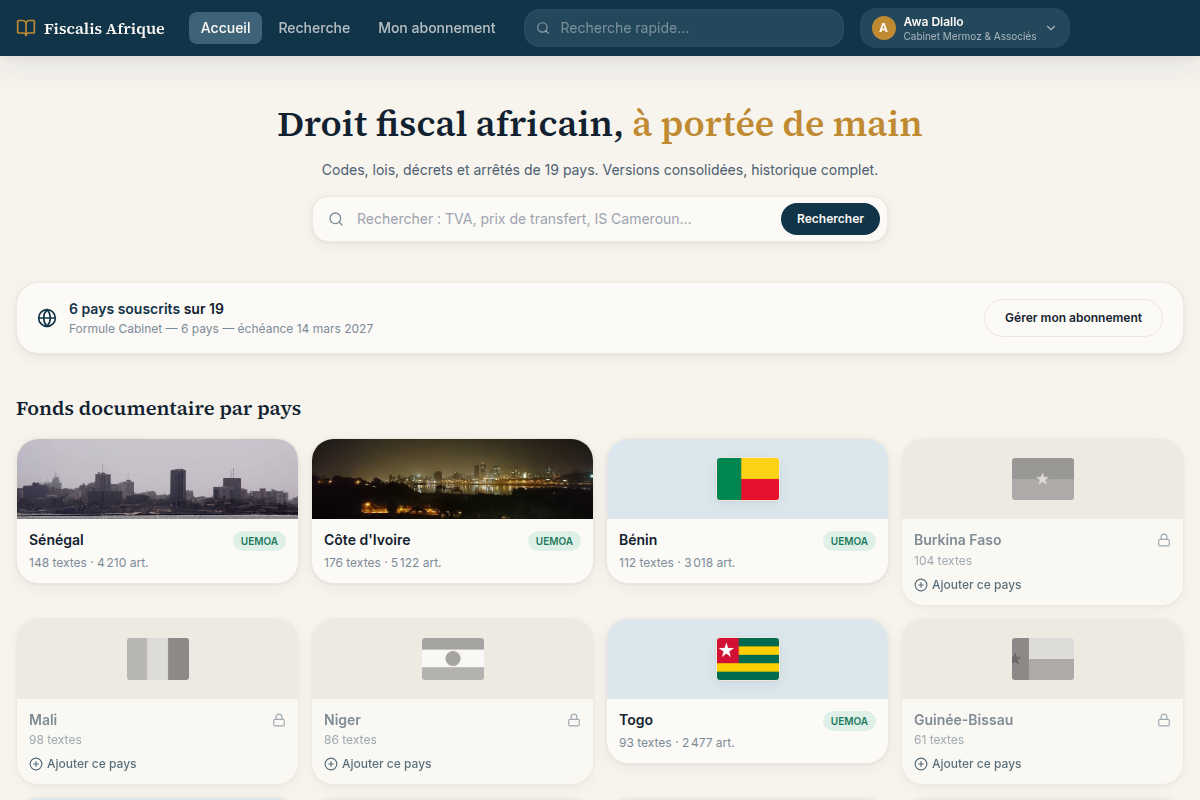 Recherche et fonds documentaire par pays
