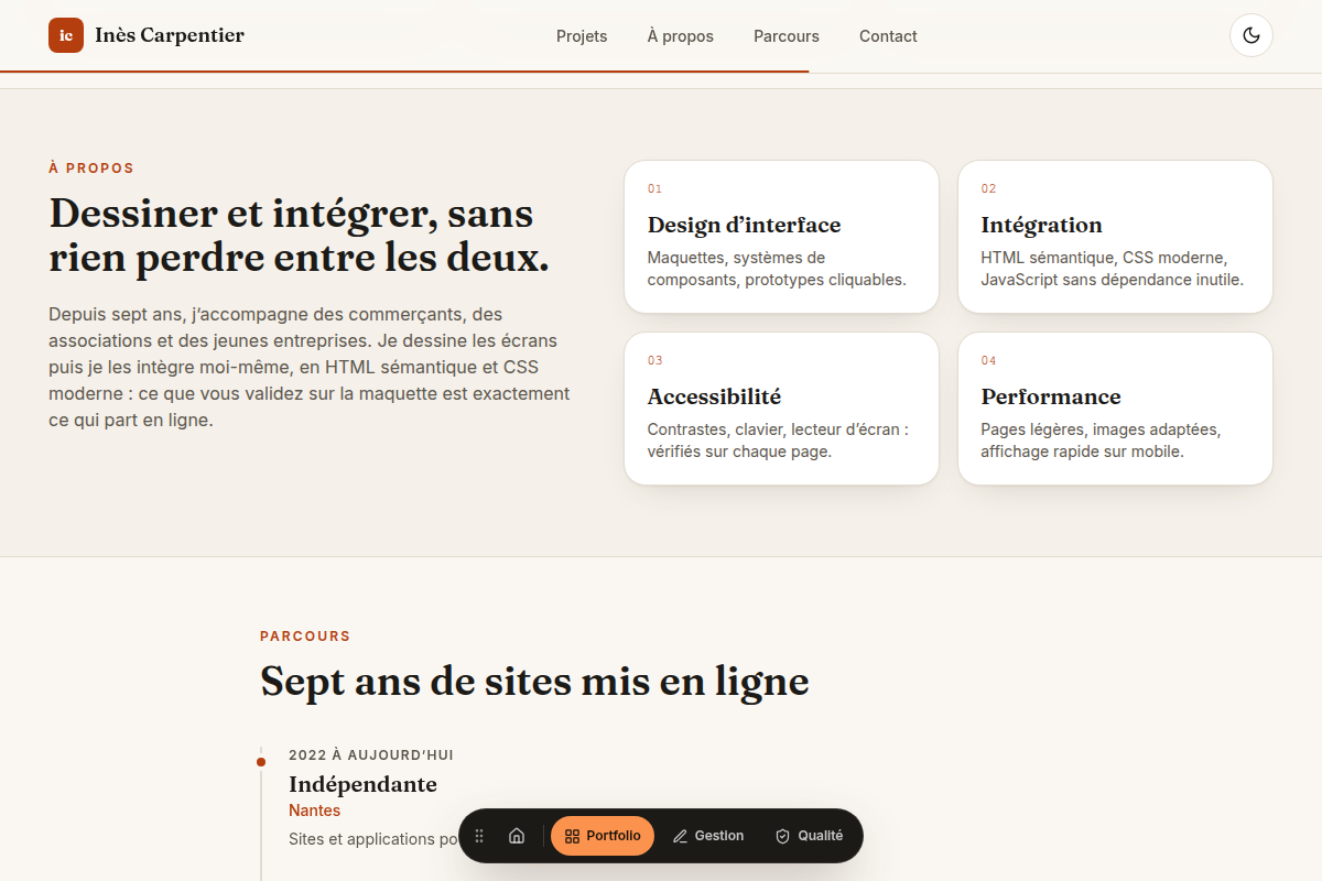 Compétences et parcours professionnel