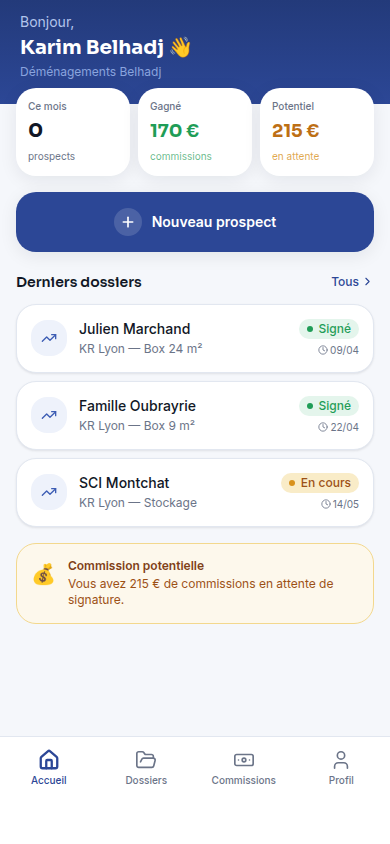 Accueil : gains et derniers dossiers