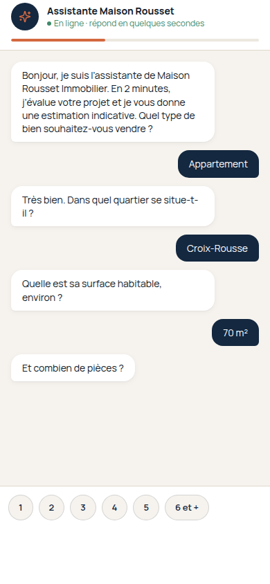 Qualification conversationnelle du bien