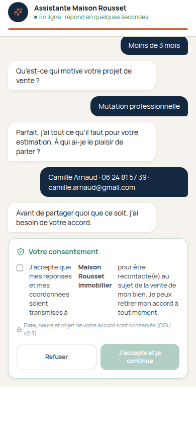 Consentement RGPD explicite et tracé
