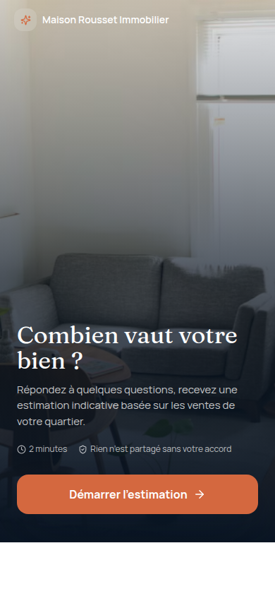 Accueil de l'assistant IA vendeur