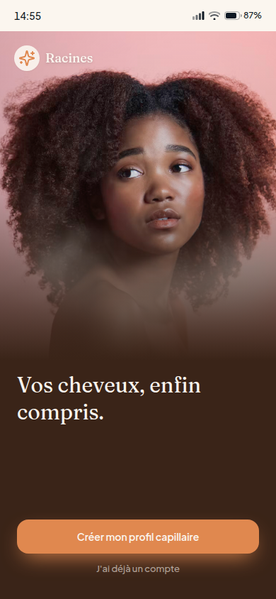 Accueil du questionnaire capillaire
