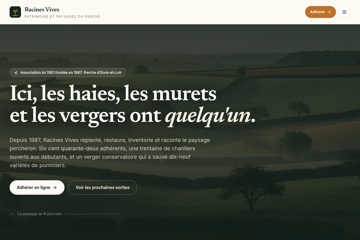 Ici, les haies, les murets ont un nom