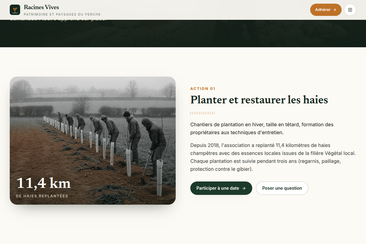 Planter et restaurer les haies du Perche