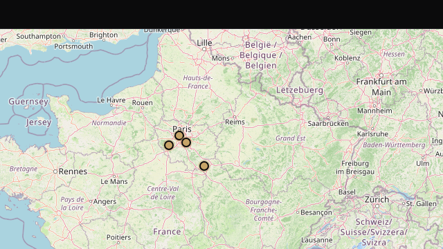 Carte interactive des lieux