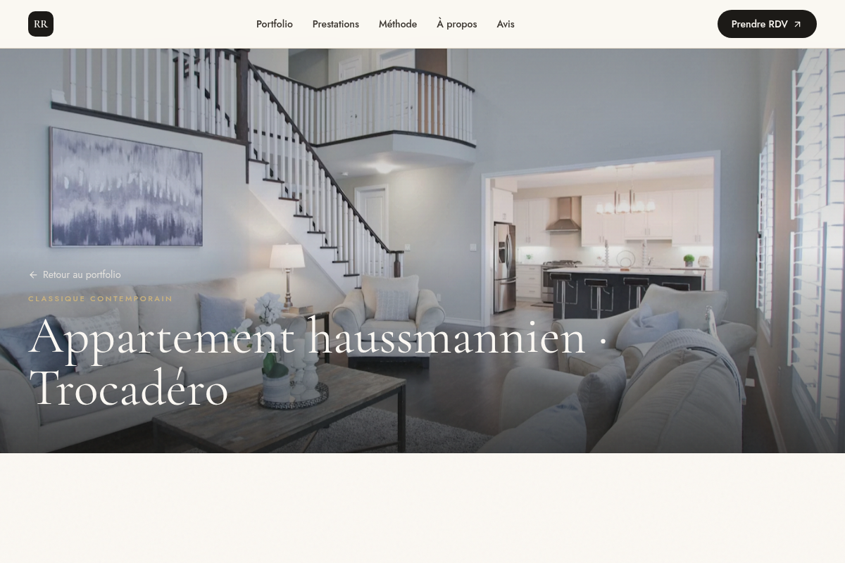 Fiche projet : contexte, style et avant / après