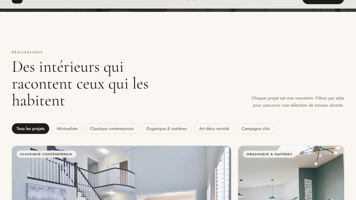 Un portfolio pensé pour convertir