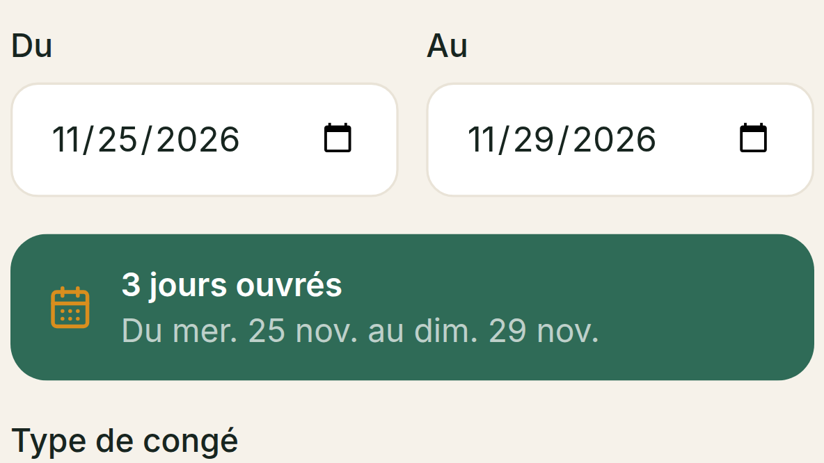 Demande salarié en 30 secondes, sans compte