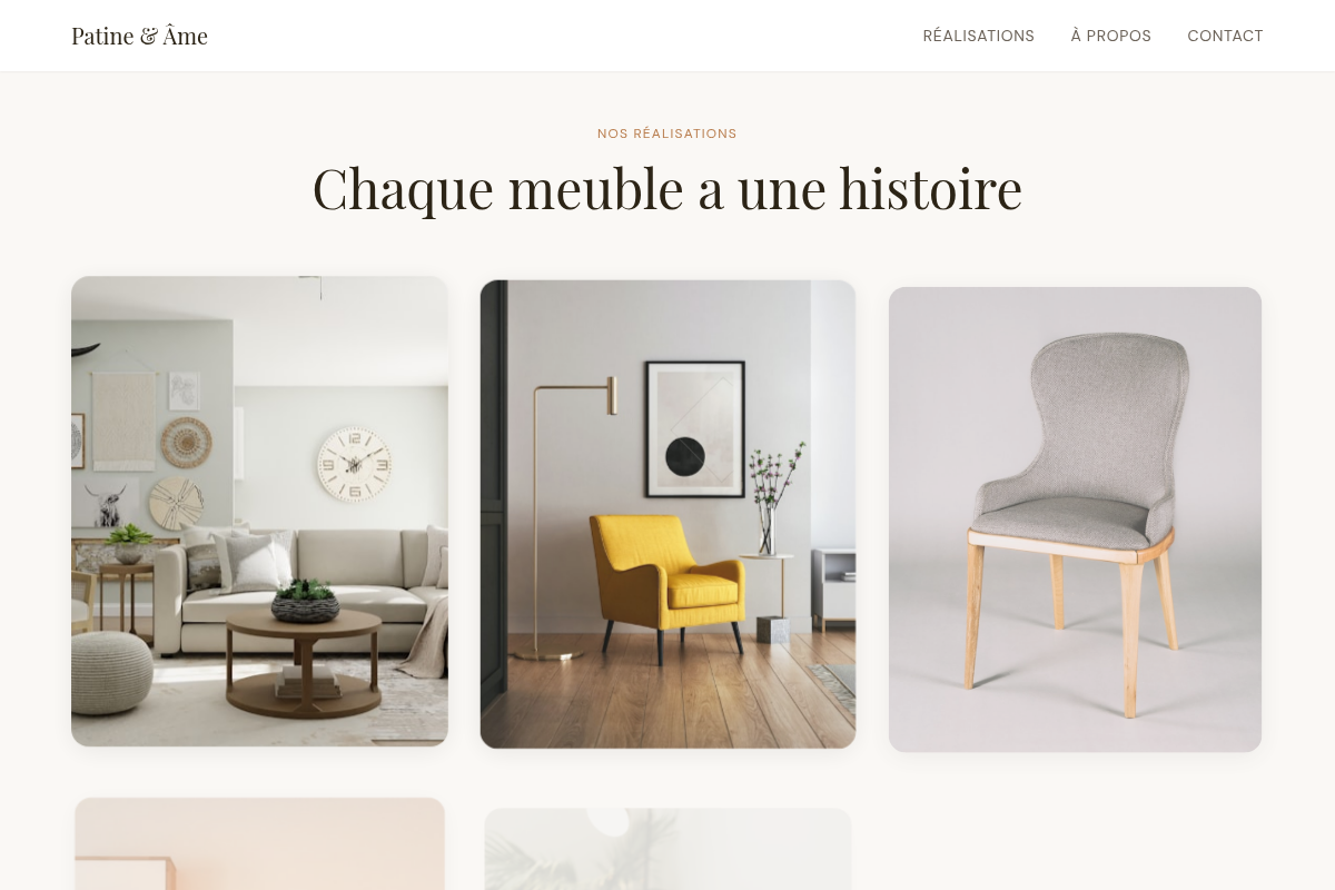 Portfolio des réalisations
