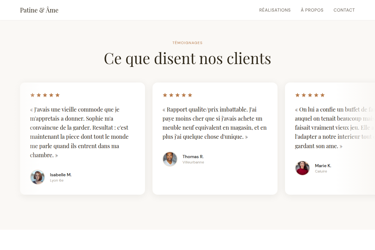 Avis clients