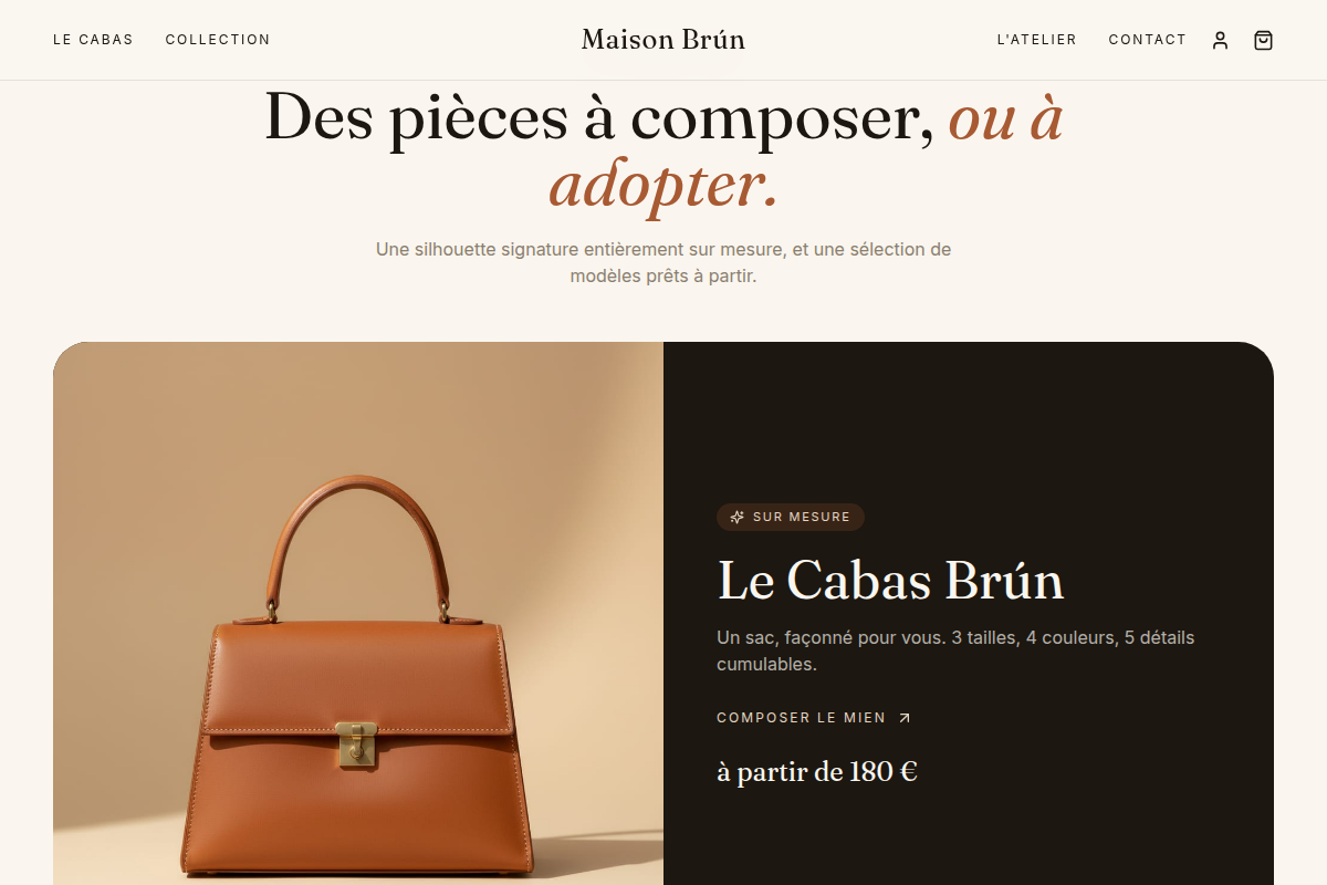 La collection : pièce sur mesure et modèles à adopter